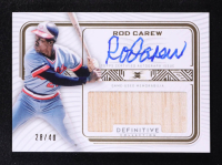Rod Carew 2023 Topps Definitive Collection Definitive Autograph Relics #DARCRCA2 #28/40 at PristineAuction.com