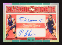 Vlade Divac / Peja Stojakovic 2025 Leaf Glory of the Game Classic Combos Silver #CC17 #35/35 at PristineAuction.com