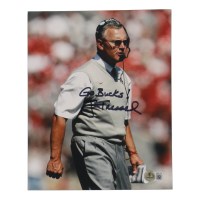 Jim Tressell Signed Ohio State Buckeyes 8x10 Photo Inscribed "Go Bucks!" (Beckett) at PristineAuction.com