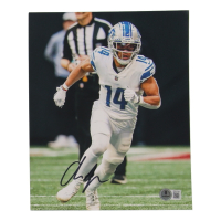 Amon-Ra St. Brown Signed Lions 8x10 Photo (Beckett) at PristineAuction.com