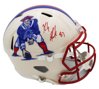Rob Gronkowski Signed Patriots Full-Size Retro Alternate Speed Helmet (Radtke) at PristineAuction.com
