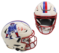Rob Gronkowski Signed Patriots Full-Size Authentic On-Field Retro Alternate Speedflex Helmet (Radtke) at PristineAuction.com