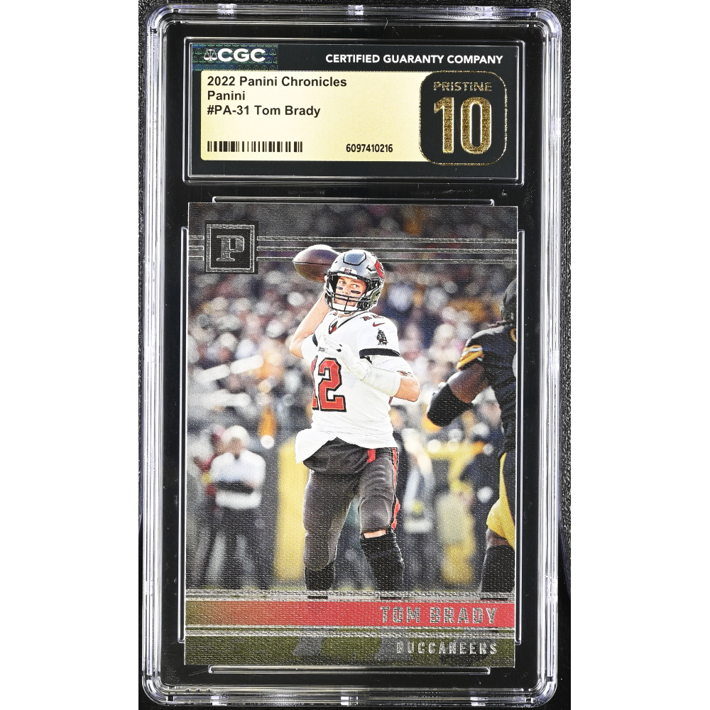 Tom Brady 2022 Panini Chronicles Panini #31 (CGC 10 | Black Label) at PristineAuction.com