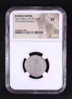 Trebonianus Gallus (A.D. 251-253) Roman Empire AR Double Denarius Rome Mint Ancient Silver Coin (NGC XF) at PristineAuction.com