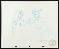 "Robin & Maid Marion" By Scott T. Cook 13.5x16.5 Original Art at PristineAuction.com