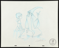 "Merlin and Wart" By Scott T. Cook 13.5x16.5 Original Art at PristineAuction.com