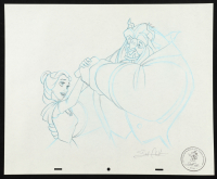 "Belle & Beast" By Scott T. Cook 13.5x16.5 Original Art at PristineAuction.com