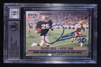 Rocket Ismail  Signed 1991 Pro Set #36 RC Walter Camp POY (BGS | Auto 10) at PristineAuction.com