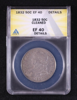 1832 Capped Bust Silver Half Dollar (ANACS EF40 Details) at PristineAuction.com