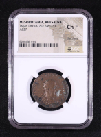 Trajan Decius (A.D. 249-251) Mesopotamia AE27 Rhesaena Mint Ancient Coin (NGC Ch F, Flan Flaws) at PristineAuction.com