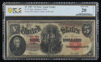 1907 United States of America $5 Five Dollar Note (PCGS VF 20 Details) at PristineAuction.com