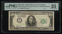 1934 $500 Five Hundred Dollars Federal Reserve Bank Note - Boston (PMG Choice VF 35) at PristineAuction.com