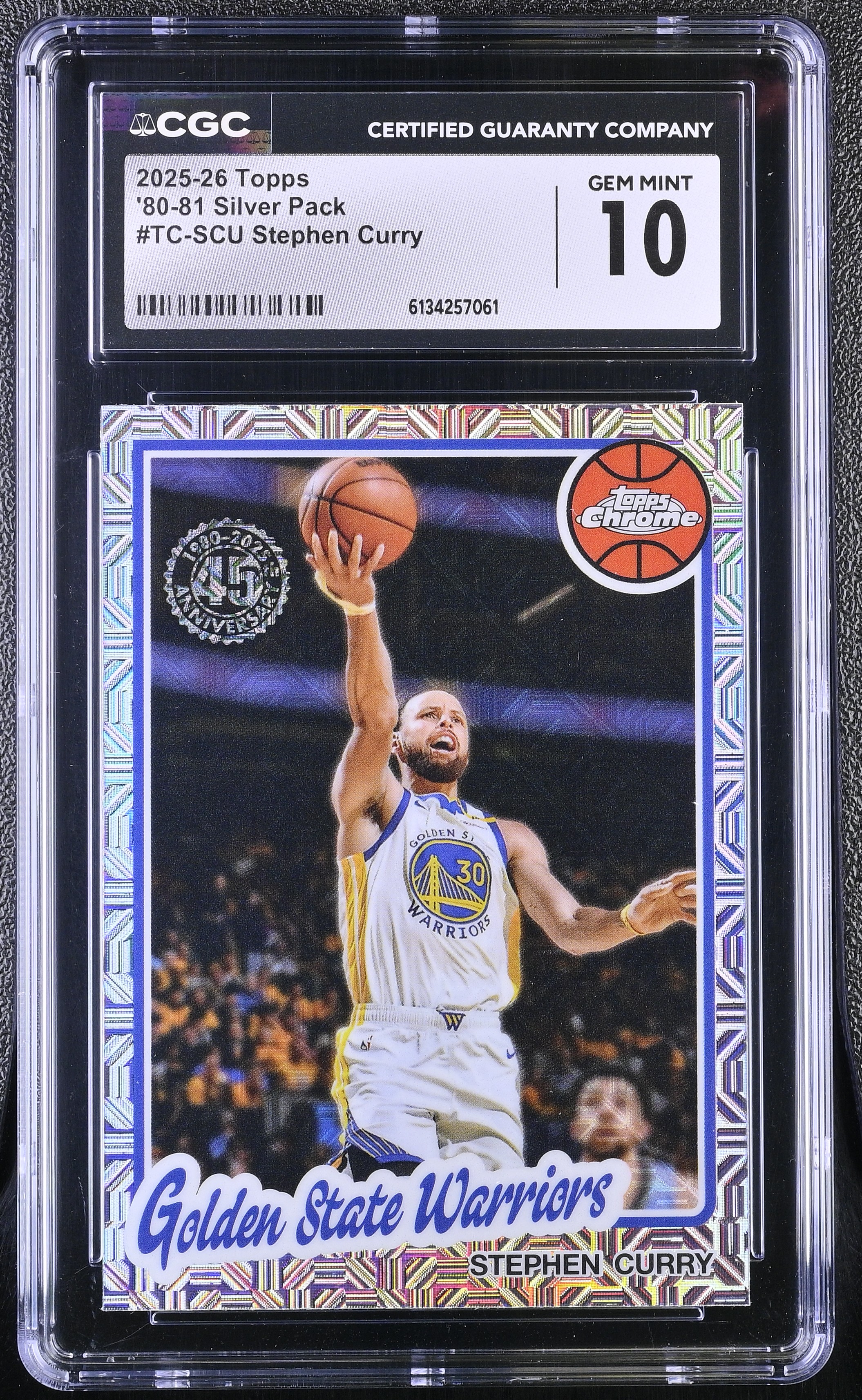 Stephen Curry 2025-26 Topps '80-81 Topps Chrome #TCSCU (CGC 10 ...