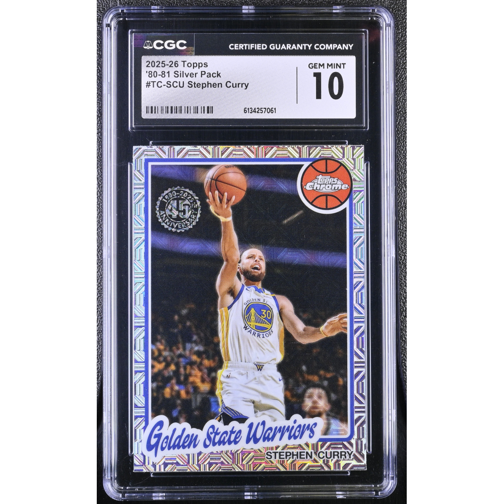 Stephen Curry 2025-26 Topps '80-81 Topps Chrome #TCSCU (CGC 10) at PristineAuction.com