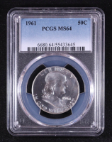 1961 Franklin Half Dollar (PCGS MS64) at PristineAuction.com
