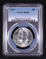 1961 Franklin Half Dollar (PCGS MS64) at PristineAuction.com