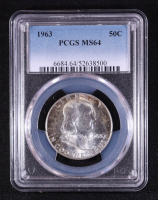 1963 Franklin Half Dollar (PCGS MS64) at PristineAuction.com