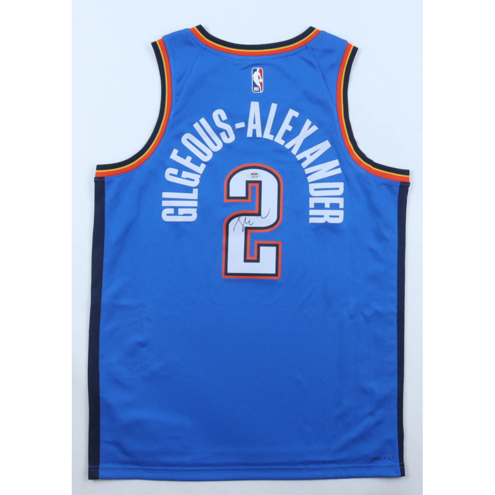 Shai Gilgeous-Alexander Signed Thunder Nike Authentic Jersey (PSA) at PristineAuction.com