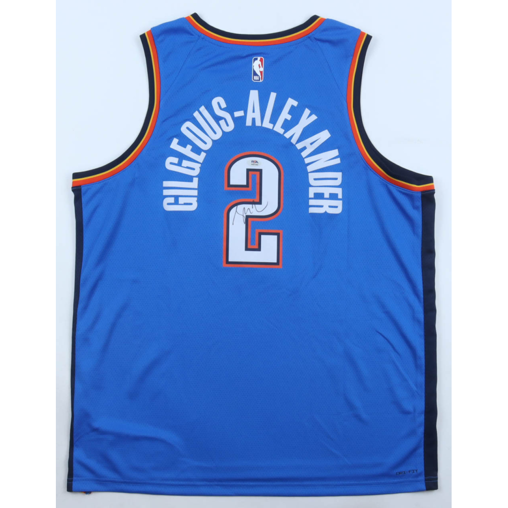 Shai Gilgeous-Alexander Signed Thunder Nike Authentic Jersey (PSA) at PristineAuction.com