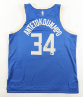 Giannis Antetokounmpo Signed Bucks Nike Authentic Jersey (Beckett) at PristineAuction.com