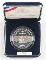 2002 Olympic Winter Games Salt Lake Commemorative Silver Dollar at PristineAuction.com