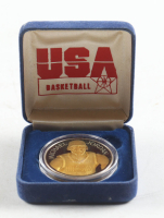 Michael Jordan Team USA LE Enviromint Fine .999 Fine Silver With 24kt Gold Plating Medallion Coin at PristineAuction.com