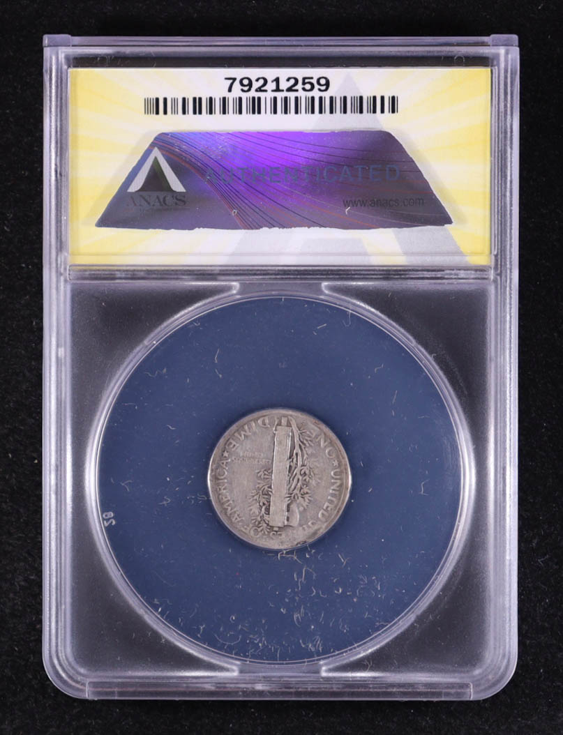Mint Error 1926-S Mercury Dime Ragged Clip 2.20 Grams (ANACS F12) at PristineAuction.com Mint Error 1926-S Mercury Dime Ragged Clip 2.20 Grams (ANACS F12) at PristineAuction.com
