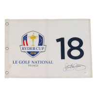 Rory McIlroy Signed 2018 Ryder Cup Golf Pin Flag (PSA) at PristineAuction.com