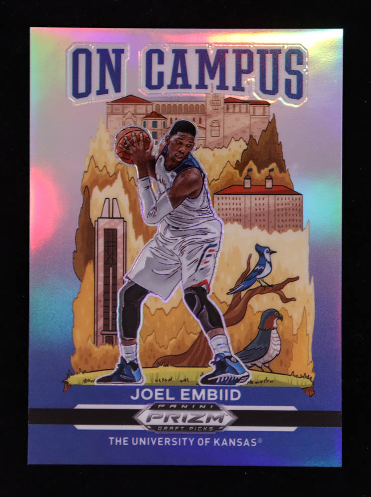 Joel Embiid 2021-22 Panini Prizm Draft Picks On Campus #15