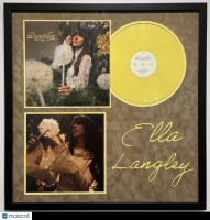 Ella Langley Signed "Dandelion" Custom Framed Vinyl Album Record Insert (PSA) at PristineAuction.com