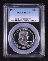 1957 Franklin Half Dollar (PCGS Proof 67) at PristineAuction.com