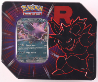 Pokemon TCG: Team Rocket Tin [Team Rocket's Nidoking ex] at PristineAuction.com