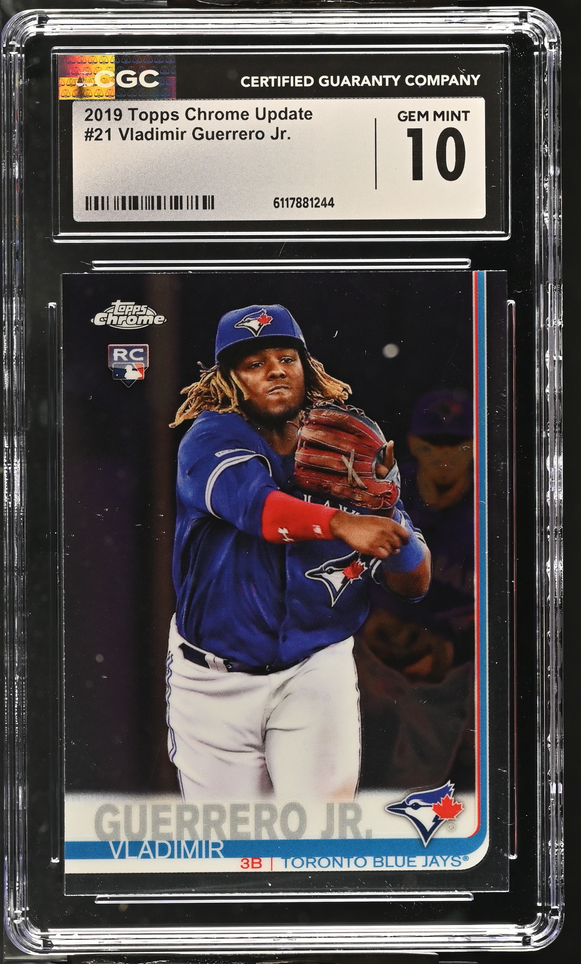 Vladimir Guerrero Jr. 2019 Topps Chrome Update #21 RC (CGC 10) at PristineAuction.com Vladimir Guerrero Jr. 2019 Topps Chrome Update #21 RC (CGC 10) at PristineAuction.com