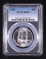 1958 Franklin Half Dollar (PCGS MS64) at PristineAuction.com