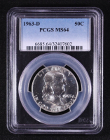 1963-D Franklin Half Dollar (PCGS MS64) at PristineAuction.com