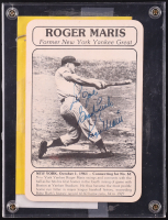 Roger Maris Signed Yankees 6x8 Encapsulated Photo Inscribed "Good Luck" (Beckett) at PristineAuction.com