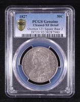 1827 Capped Bust Half Dollar Square Base 2 Overton 121 (PCGS XF Details) at PristineAuction.com