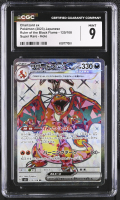 Charizard ex 2023 Pokemon Card Game Scarlet & Violet Ruler of the Black Flame Japanese #125 (CGC 9) at PristineAuction.com