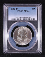 1962-D Franklin Half Dollar (PCGS MS64) at PristineAuction.com