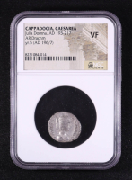 Julia Domna Augusta (A.D. 193-217) Cappadocia (Year 5 A.D. 196/97) AR Drachm Caesarea Mint Ancient Silver Coin (NGC VF) at PristineAuction.com