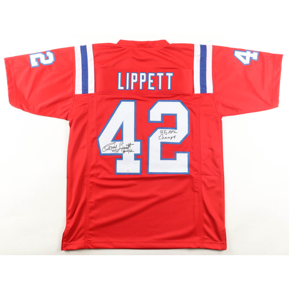Ronnie Lippett Signed Jersey Inscribed "85 AFC Champs" (JSA) at PristineAuction.com