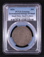 1834 Capped Bust Silver Half Dollar Small Date, Small Letters (PCGS XF Details) at PristineAuction.com