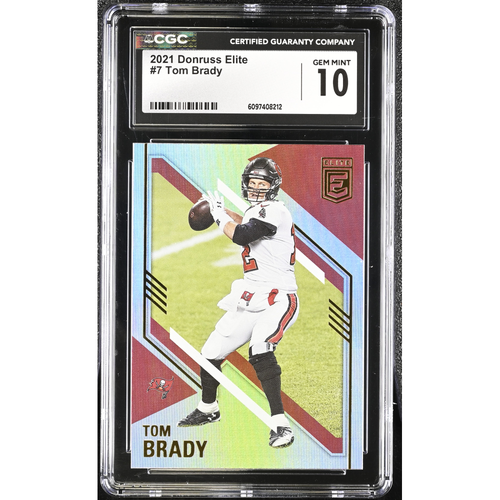 Tom Brady 2021 Donruss Elite #7 (CGC 10) at PristineAuction.com
