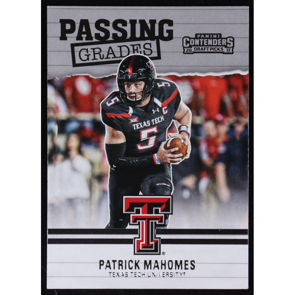 Patrick Mahomes II 2017 Panini Contenders Draft Picks Passing Grades #5 at PristineAuction.com