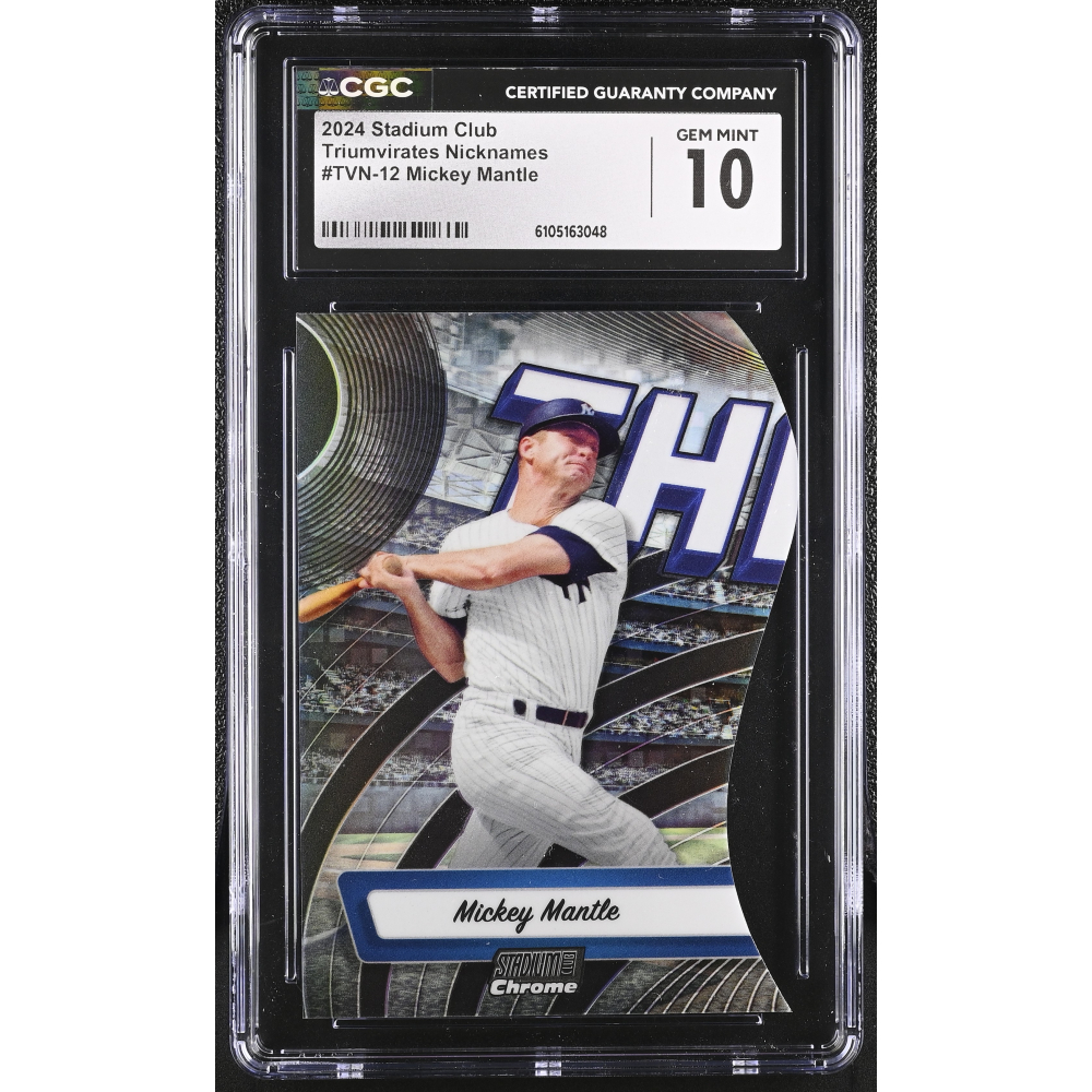 Mickey Mantle 2024 Stadium Club Triumvirates Nickname #12 (CGC 10) at PristineAuction.com