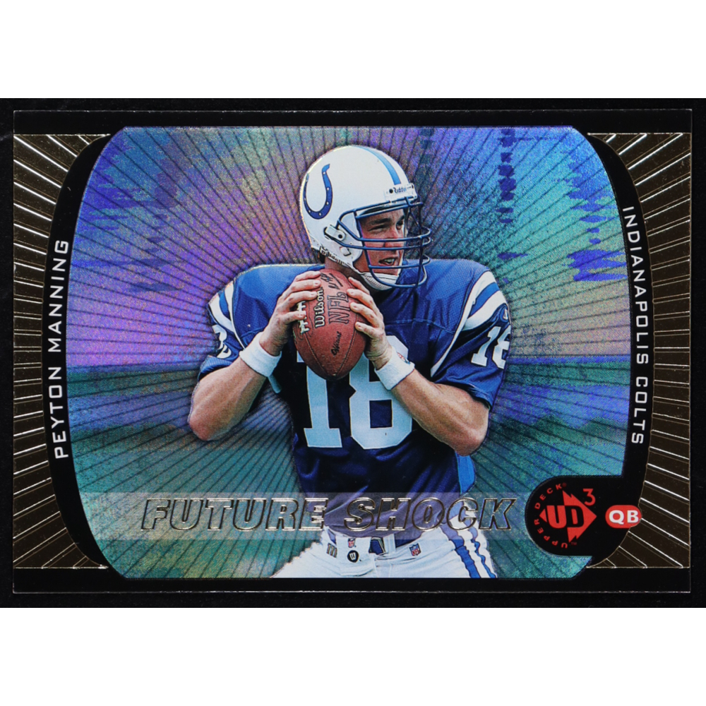 Peyton Manning 1998 UD3 Future Shock #181 RC at PristineAuction.com