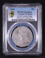 1836 Capped Bust Silver Half Dollar Lettered Edge Overton 102 (PCGS VF Details) at PristineAuction.com