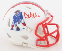Drew Bledsoe Signed Patriots Throwback Alternate Speed Mini Helmet (JSA) at PristineAuction.com