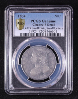 1834 Capped Bust Silver Half Dollar Small Date, Small Letters Overton 119 (PCGS Fine Details) at PristineAuction.com