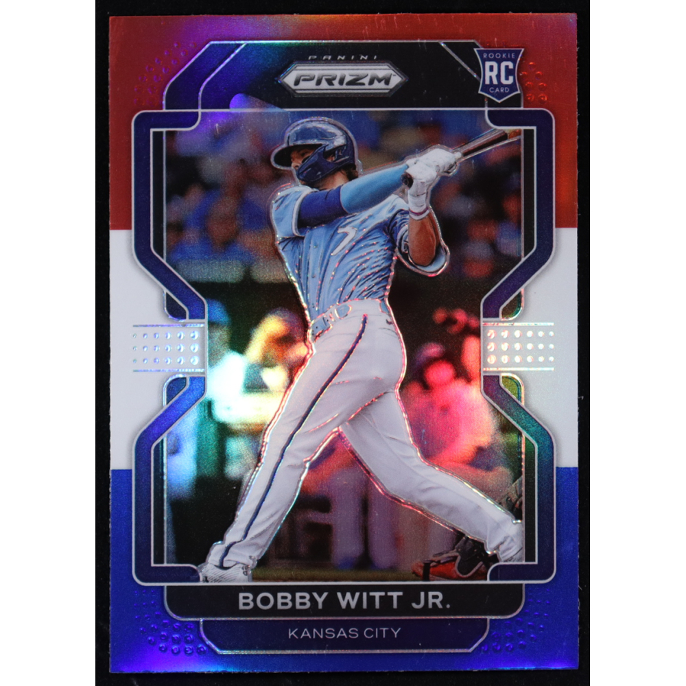 Bobby Witt Jr. 2022 Panini Prizm Prizms Red White and Blue #33 RC at PristineAuction.com